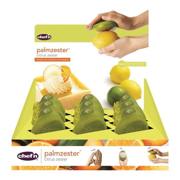 Chef N Palmzester Green Plastic Citrus Zester 102-215-004